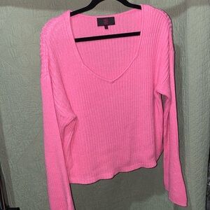 NOBO ARDENE Bubble Gum PINK, Crop Sweater W/ Flared Sleeves (Size XXL) ~6463-001